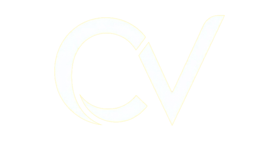 logotipo formado por una c y una v